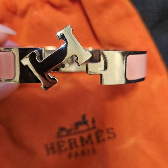 Hermès Pink and Silver Bracelet - Picture 2 of 4